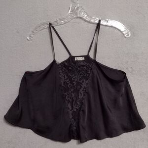Y2K - Black lacey cami, size xs